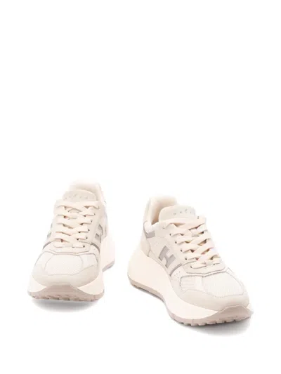 Hogan Hi-fi Panelled Platform Sneakers In Neutral