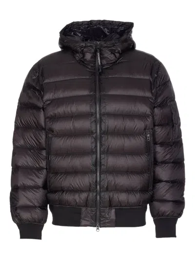 C.p. Company Black Down Jacket Made Of Dd Shell Cp Company In Black