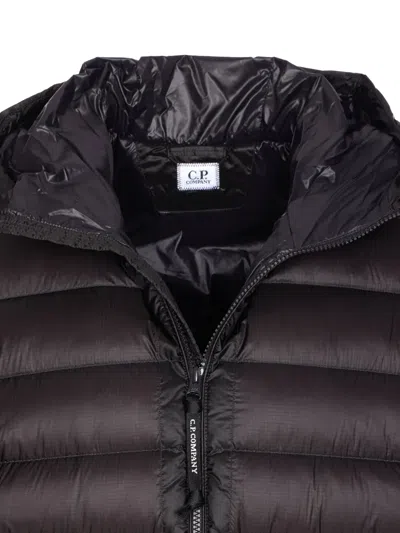 C.p. Company Black Down Jacket Made Of Dd Shell Cp Company In Black
