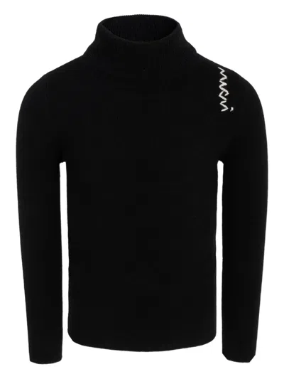 LOGO细节高领毛衣