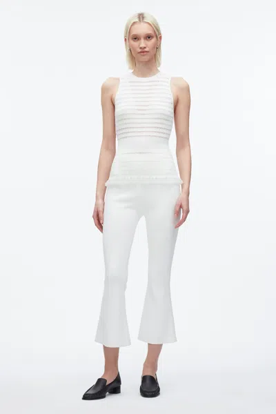3.1 Phillip Lim Shadow Stripe Tank In White