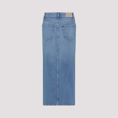 Givenchy Cotton Midi Skirt Women In Blue