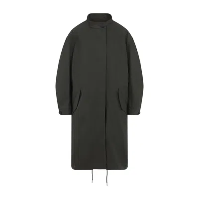 Givenchy Cotton Jacket With Back Slit And Drawstrings