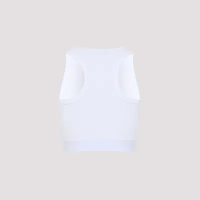 Givenchy Cropped Tank Top In Cotton With Band Clothing In White