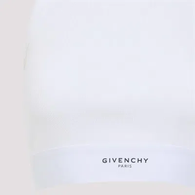 Givenchy Cropped Tank Top In Cotton With Band Clothing In White