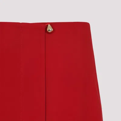 Carven Acetate Midi Skirt Women In Red