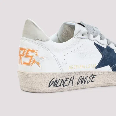 Golden Goose Distressed Low-top Sneakers With Star Detail And Vintage Aesthetic In White