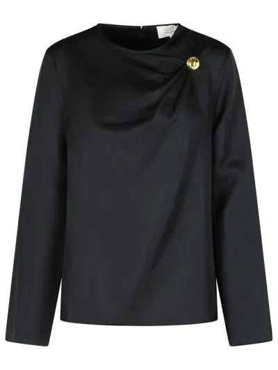 Loulou Studio 'azae' Blouse Draped In Black