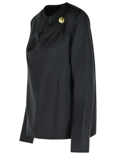 Loulou Studio 'azae' Blouse Draped In Black