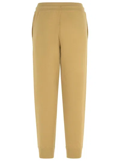 Burberry 'flax' Cashmere Blend Jogging Pants In Brown