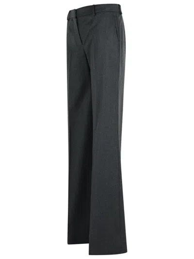 Stella Mccartney 'flare' Grey Wool Pants Ash
