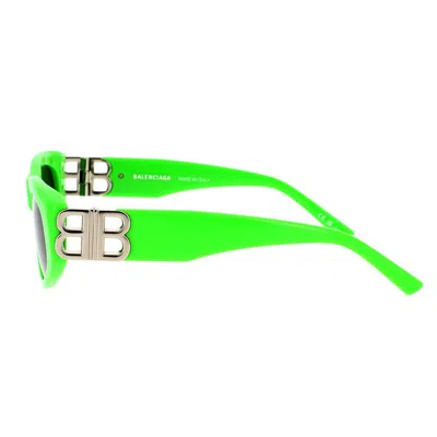 Balenciaga 0095s Dynasty Cat-eye Acetate Sunglasses In Green