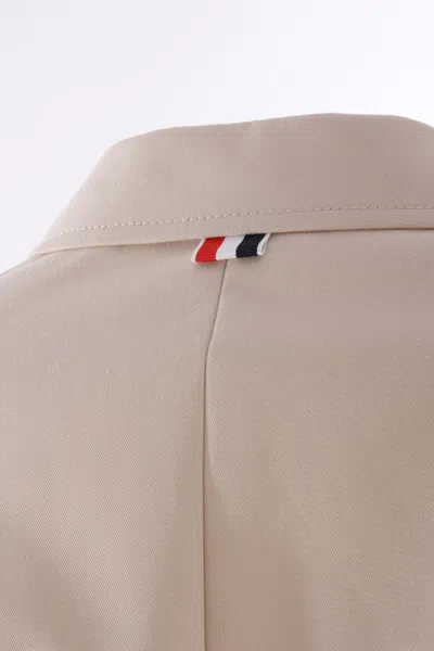Thom Browne Coats In Neutral