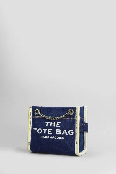 Marc Jacobs The Denim Chain Crossbody Tote Crossbody Bags In Blue