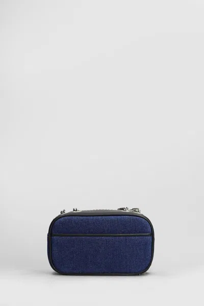 Marc Jacobs Denim Chain Snapshot Shoulder Bag In Blue