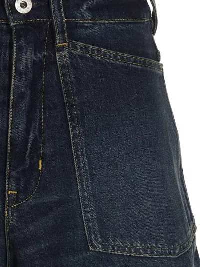 Kenzo Women Denim Shorts In Blue
