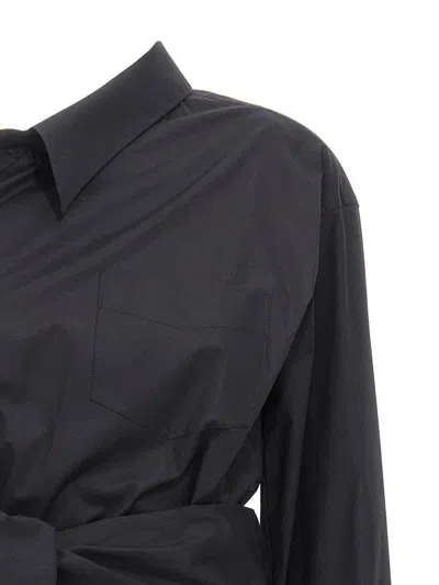 Moschino One-shoulder Shirt In Blue
