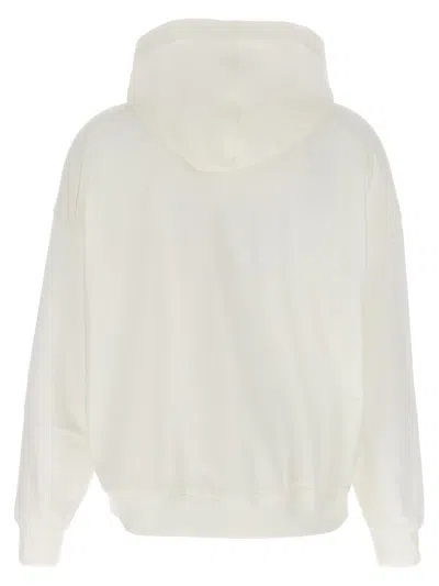 Brunello Cucinelli Gauze Cotton Hoodie With Monile Detail In White