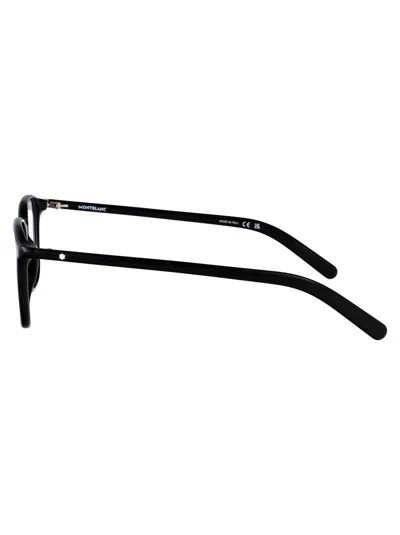 Montblanc Black-black-transparent Recycled Injected Acetate Glasses