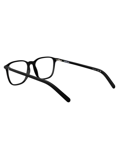 Montblanc Black-black-transparent Recycled Injected Acetate Glasses