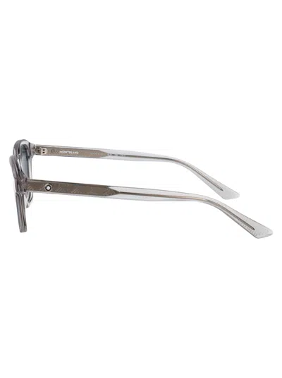 Montblanc Grey-grey-grey Recycled Acetate Sunglasses