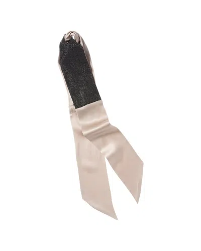 Brunello Cucinelli Monili Bead Silk Head Scarf