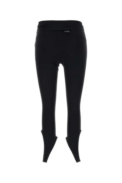 Courrèges Reversed Tech Jersey Pants-s Nd Courreges Female In Black