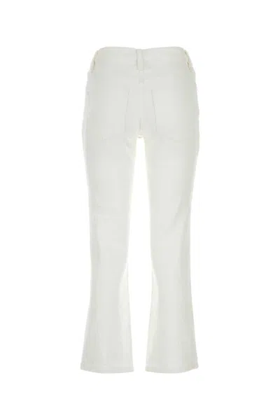 Tory Burch Stretch Denim Jeans In White
