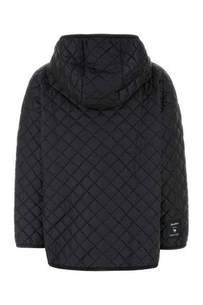 Max Mara The Cube Hooded Jacket With Quilted Pattern