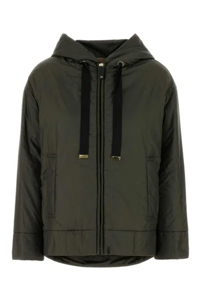 Max Mara The Cube Olive Green Polyester Daria Padded Jacket In Green