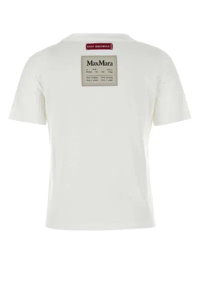 S Max Mara Gemma Short Sleeves T-shirt In White