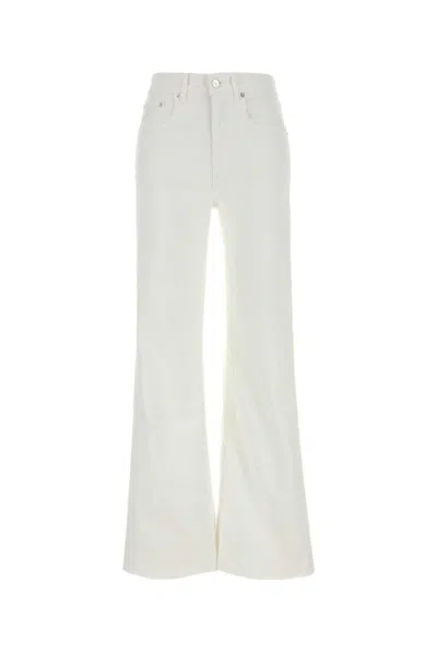 Lois Jeans Palas Edge High-rise Flared Jeans In White