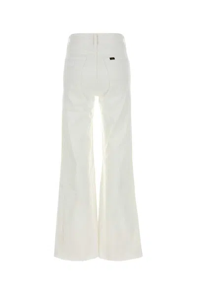 Lois Jeans Palas Edge High-rise Flared Jeans In White