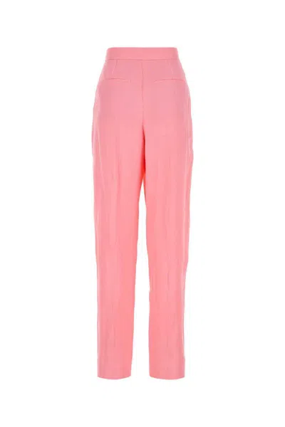 Stella Mccartney Pink Viscose Blend Wide-leg Pant In Pink
