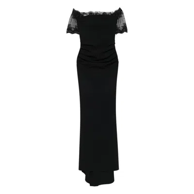 Chiara Boni La Petite Robe V-neck Ruched Maxi Dress In Black