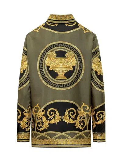 Versace Shirt With La Coupe Des Dieux Print In Multi