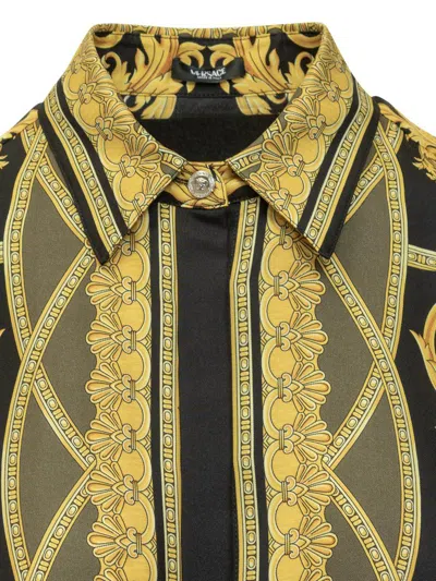 Versace Shirt With La Coupe Des Dieux Print In Multi
