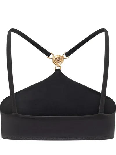 Versace Bikini Tops In Black