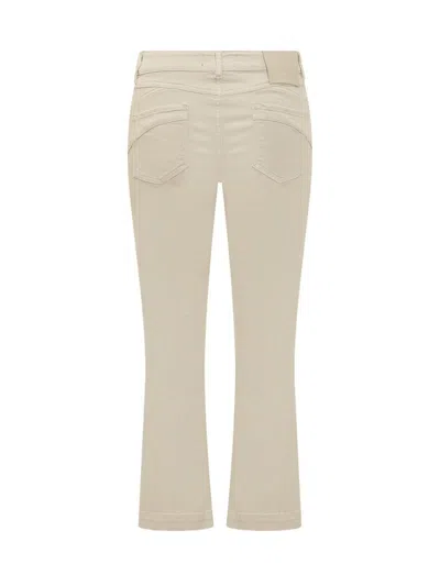 Sportmax Nilly Cotton Denim Jeans Women In Gold