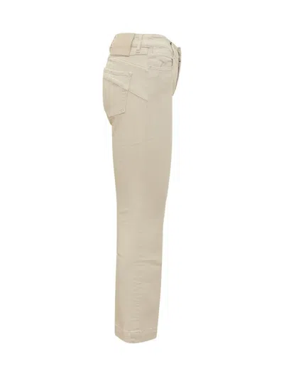Sportmax Nilly Cotton Denim Jeans Women In Gold