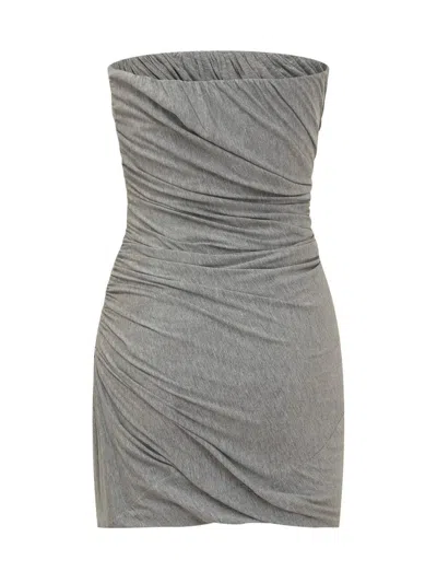 Attico Draped Bustier Mini Dress