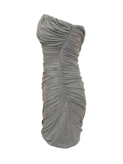 Attico Draped Bustier Mini Dress