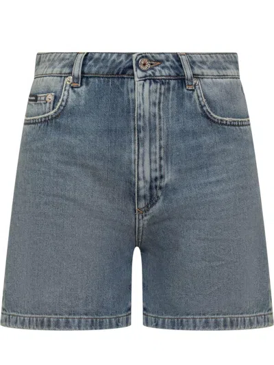 Dolce & Gabbana Denim Shorts Bermuda And Short Light Blue In Blue
