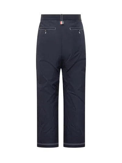 Thom Browne Straight Unconstructed Trousers In Black