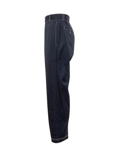 Thom Browne Straight Unconstructed Trousers In Black