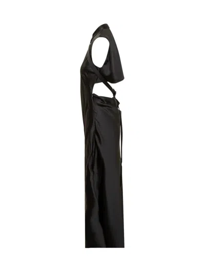 Off-white Satin Dress