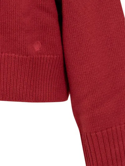 Loulou Studio Stintino Wool Blend Turtleneck Sweater In Red