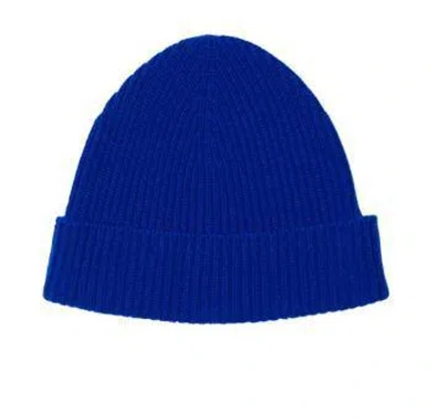 Burberry Electric Blue Cashmere Beanie Hat