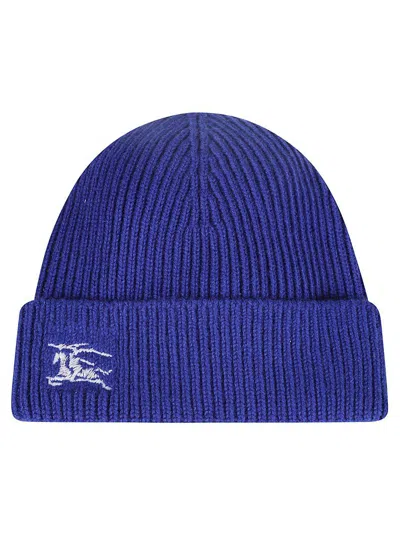Burberry Electric Blue Cashmere Beanie Hat