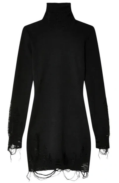 Mm6 Maison Margiela Cozy Blend Wool-polyester Dress